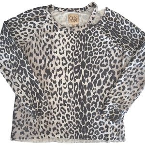 Chaser shoulder cut out sweatshirt